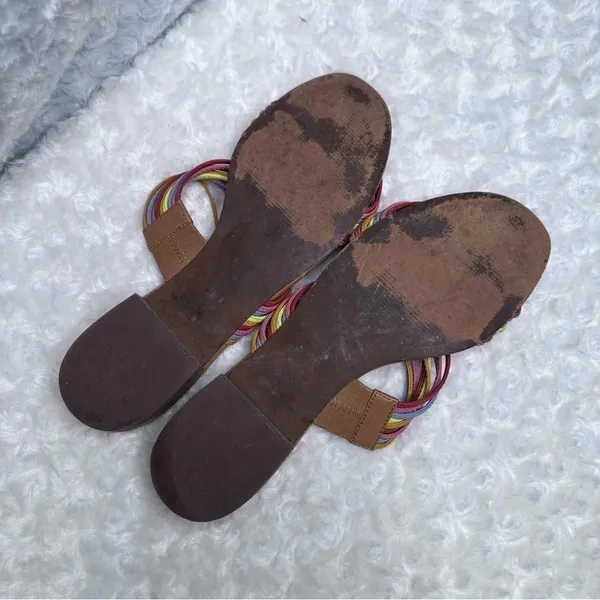 Madewell The Meg Leather Slide Sandals Size 9.5 - Image 6