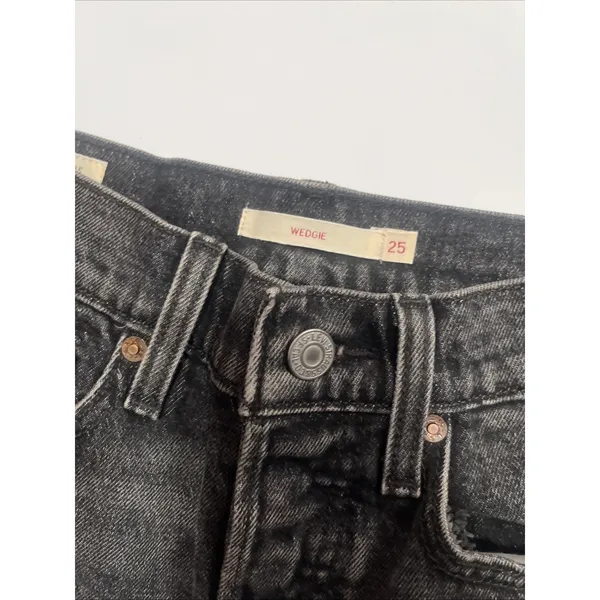 Levi’s Wedgie Grey Jeans Sz 25 Button Fly - Image 7
