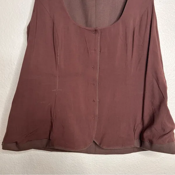 Reformation Delanie Top in Brown 12 - Image 11