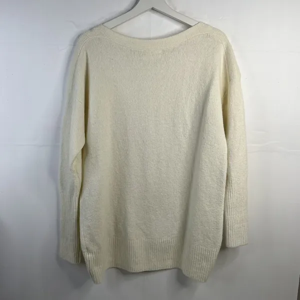 Anthropologie Size M Naomi Sweater Merino Wool Blend Boat Neck Oversized Slouchy - Image 14