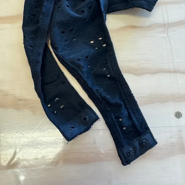 NWT Edikted Blogger Favorite Black Eyelet Underwire Bodysuit Large‎ Stretch - Image 6