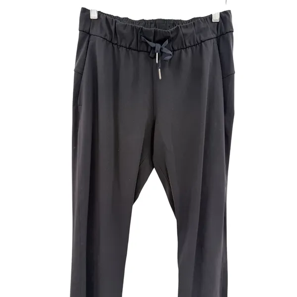 Lululemon On The Fly Pants Black Luxtreme Drawstring Stretch‎ Size 6 - Image 4