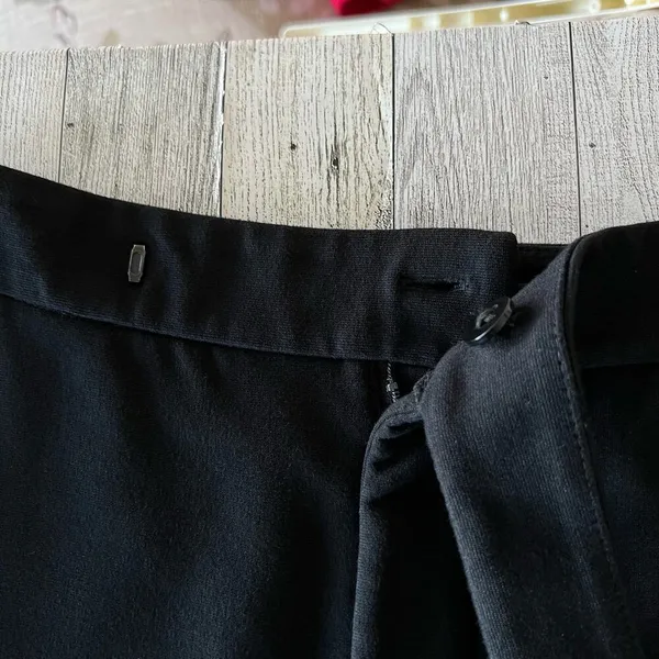 Ralph Lauren LRL Black Label Knit Viscose Blend Ankle Pants Sz M Stretch - Image 9