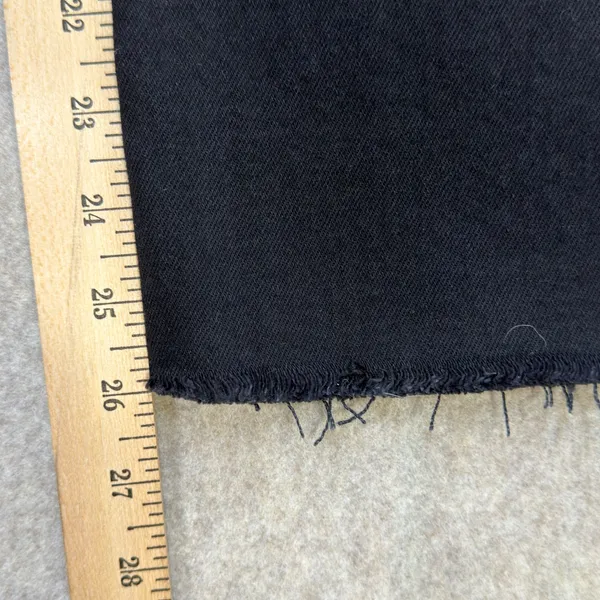 Zara Womens Size 8 Black Minimalist Grunge‎ Raw Hem Cropped Straight Leg Jeans - Image 8