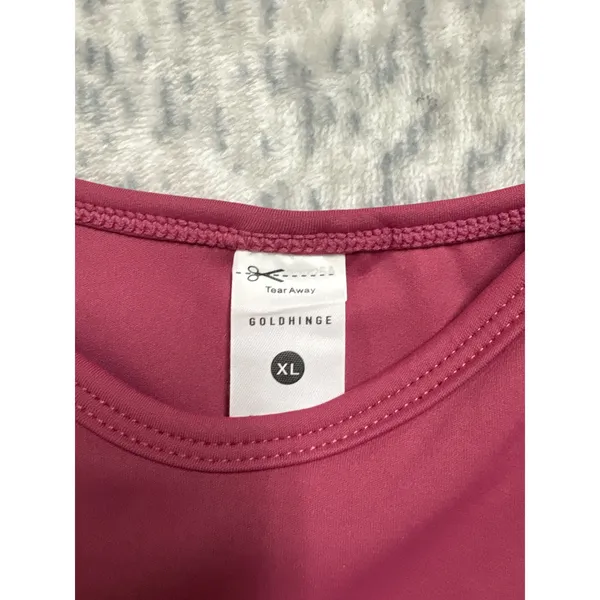 Gold hinge Lined Bra Tank Raspberry Pink XL GH216RSP New With‎ Tags - Image 2