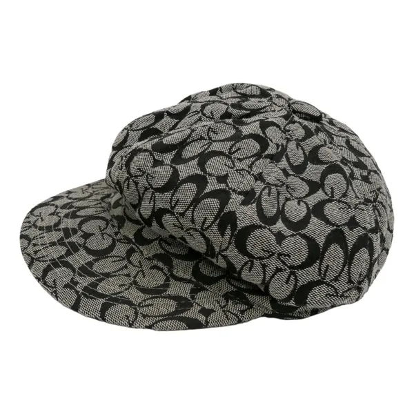 Vintage Y2K Gray & Black GG Logo Newsboy Cap - Image 3