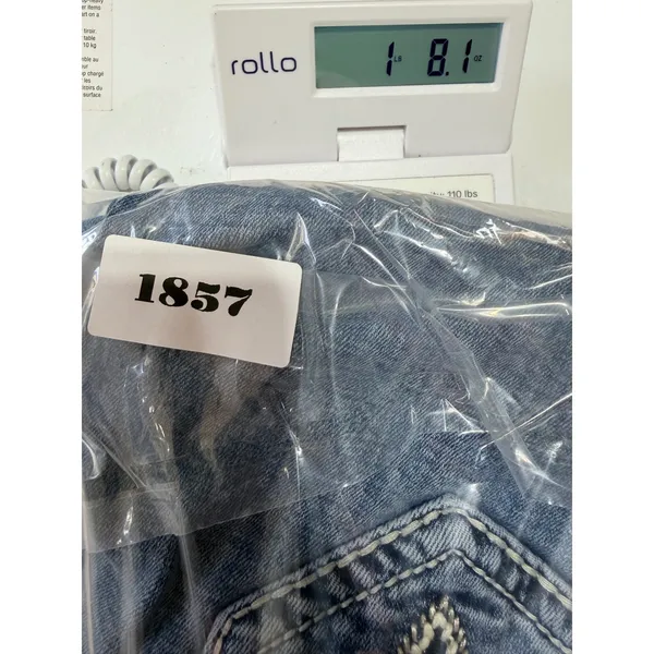 Rock Revival Johanna Straight Jeans Women's 28 Blue RJ8250T25 Embellished Boho - Image 8