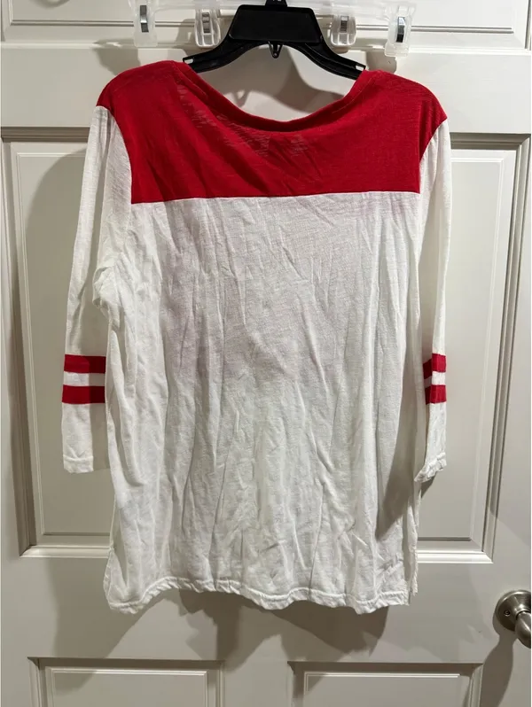Kansas City Chiefs Women's 3/4 Sleeve Shirt Size XL - Image 4