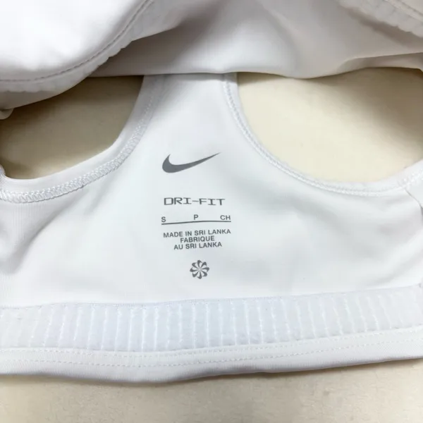 Nike Women's‎ Classic White Sports Bra Size S - Image 6
