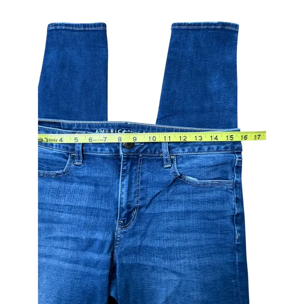 American Eagle 360 Next Level Jegging Medium Wash Skinny Jeans Blue Women's 12 - Image 5