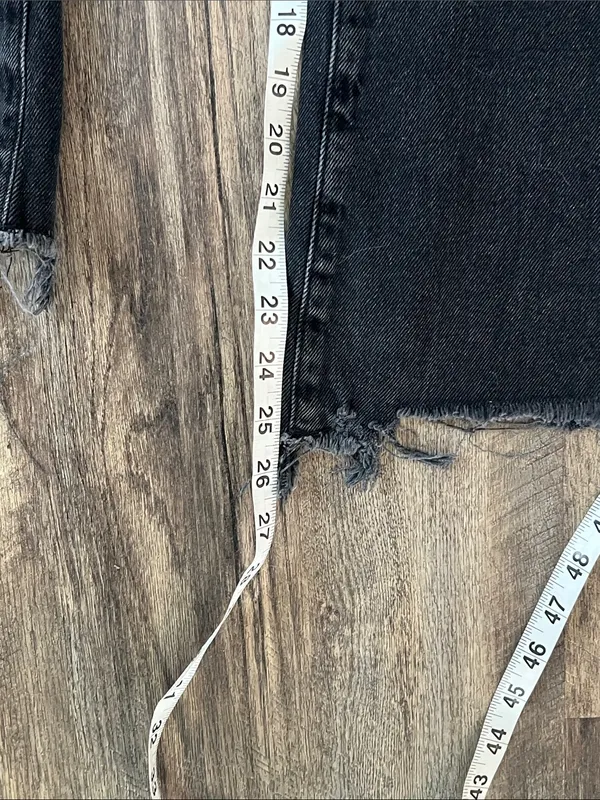 BDG Urban Outfitters Black Flare Leg Raw Hem Crop Women’s Jeans, size 29 ^ - Image 7