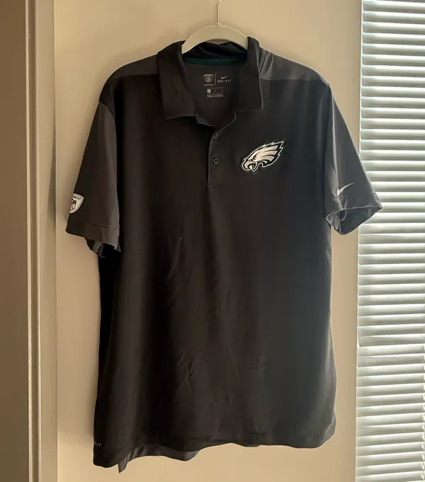 Nike NFL Philadelphia Eagles Men's Black Polo Shirt - Image 3