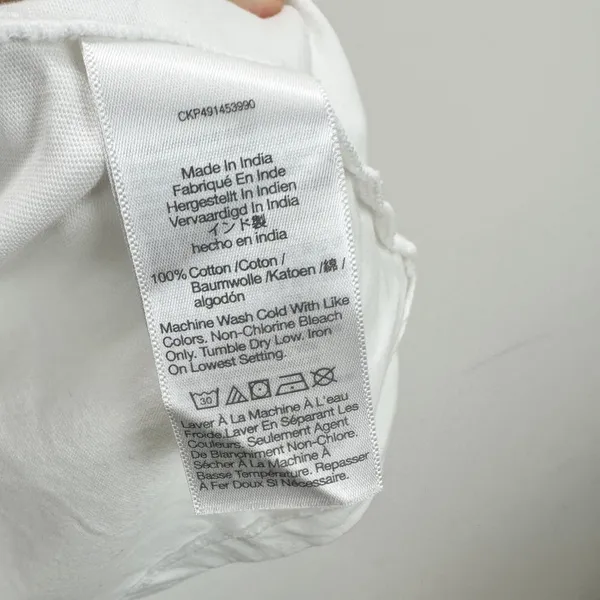 J.Crew Madewell Puff Sleeve Tee Shirt Cotton Top Relaxed Minimalist Eyelet White M NWT - Image 7