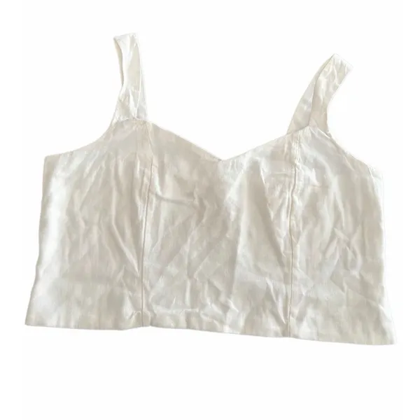 A New Day Linen cropped top size M - Image 6