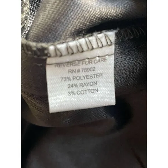 Bamboo Traders Jacket Metallic‎ Snake Print Zip Long Sleeve PS Petite S - Image 6