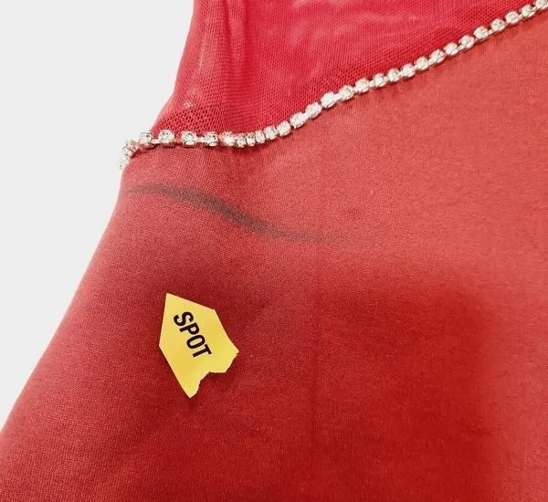 Superdown Jaxie Diamond Mini Dress in Rust XL - Image 14