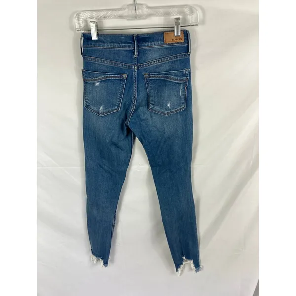 Express Jeans Ankle Legging Mid Rise Performance Stretch Jean Size 00 - Image 4