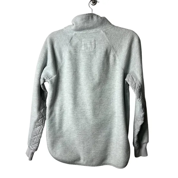 Abercrombie & Fitch Asymmetrical Quilted Pocket Quarter Snap Up‎ Fleece small - Image 3