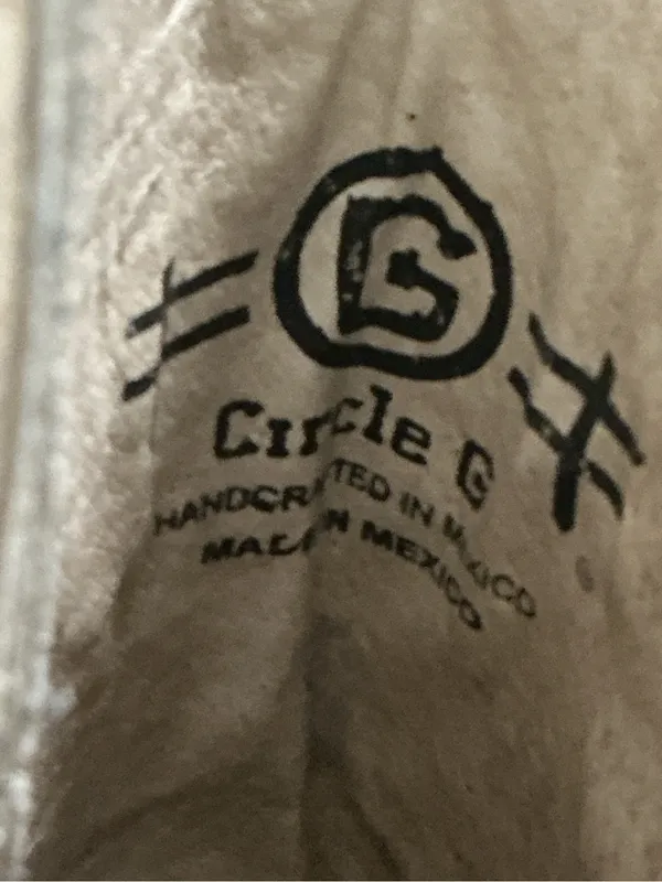 Circle G Distressed Brown Embroidered Western Boots - Image 5