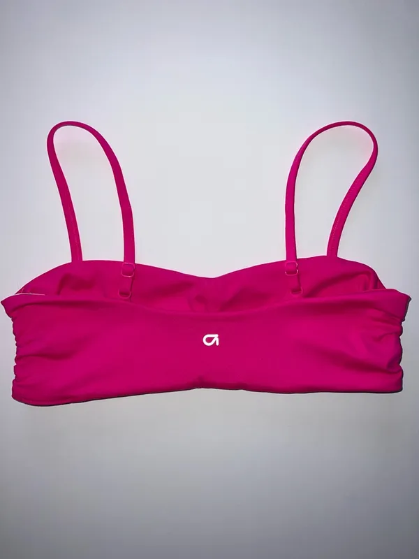 GAP Hot Pink Bandeau Swimsuit top Sports Bra - Image 3
