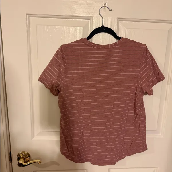 lululemon athletica Mauve Striped Short Sleeve Tee - Image 2