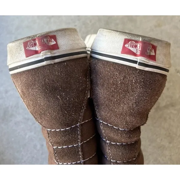 Vans Off The Wall Suede Brown High Top Size Men’s 9.5 Us Wo’s 11 Us 507598 - Image 8