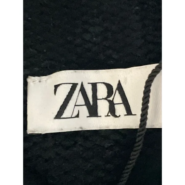 Zara Women's Black Turtleneck Long Sleeve Rib Knit Cropped Sweater Top Size S - Image 6