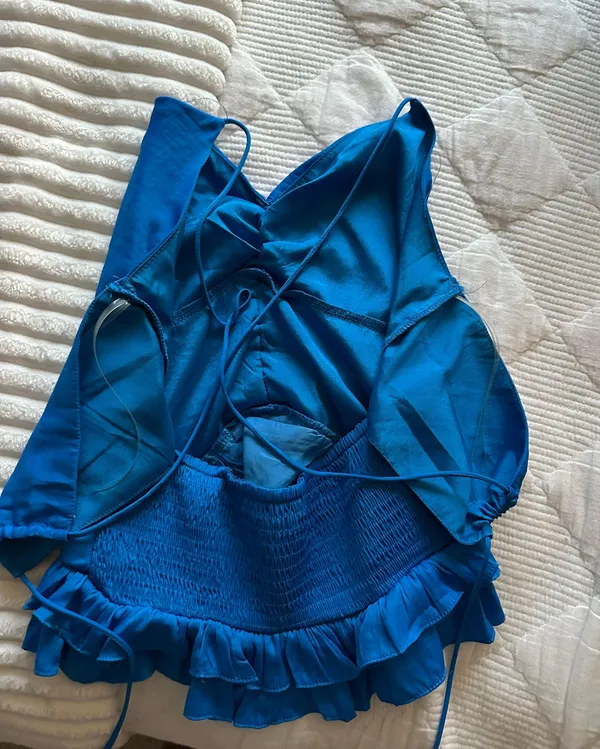 blue blouse tank top - Image 3