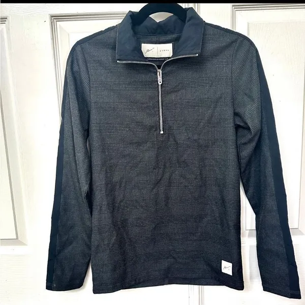 Prèvu black plaid quarter zip jacket Size XS - Image 9