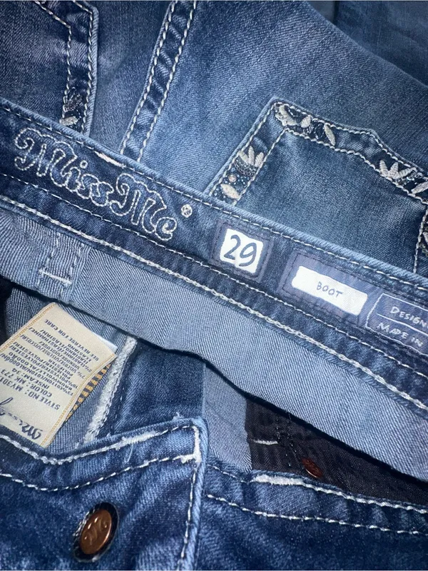 Miss Me Western Floral Border Bootcut Jeans! - Image 3