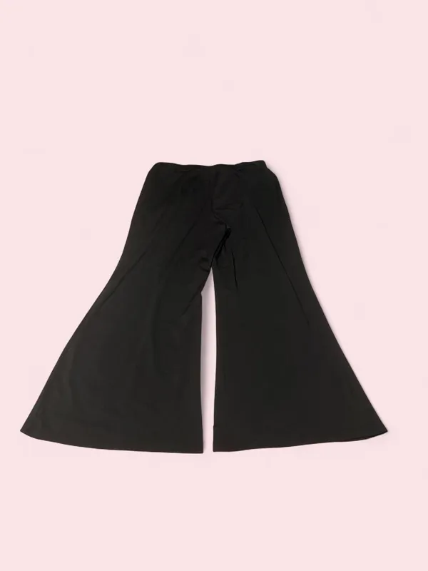 SHEIN Black Lace-Inset Flared Leggings - Image 2