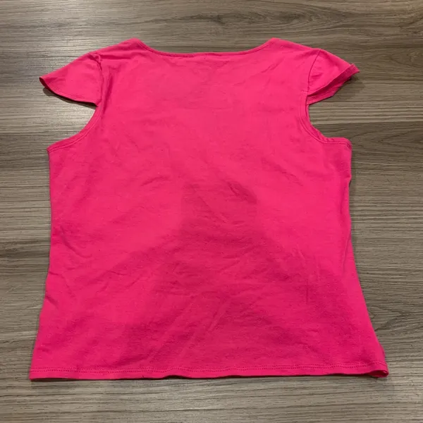 Energie Fuschia Cap Sleeve Wrap Crop Top - Image 3