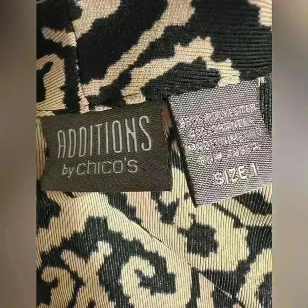 Additions Chico’s‎ Chicos Sweater Cardigan Jacket Small Brown Black Artsy Chico - Image 3