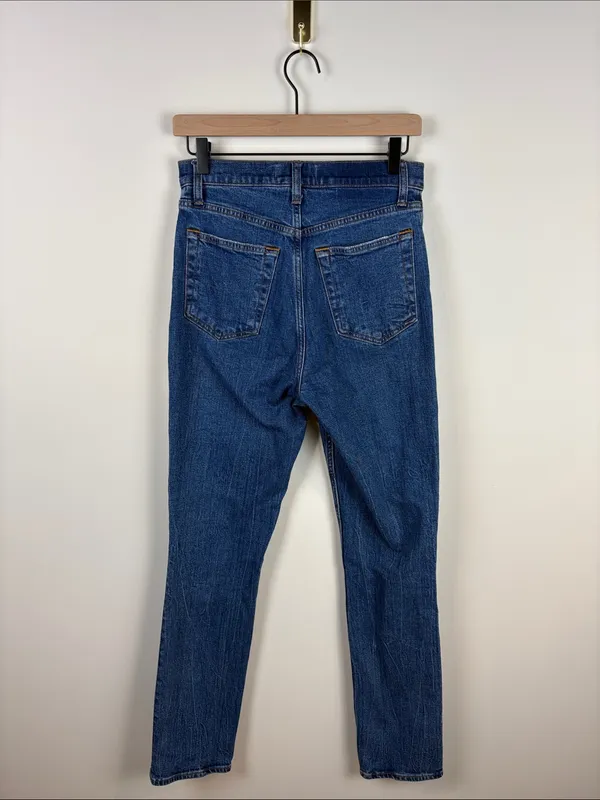 Abercrombie 90s Slim Straight Jeans Curve Love Women’s 28 6 High Rise Denim - Image 6