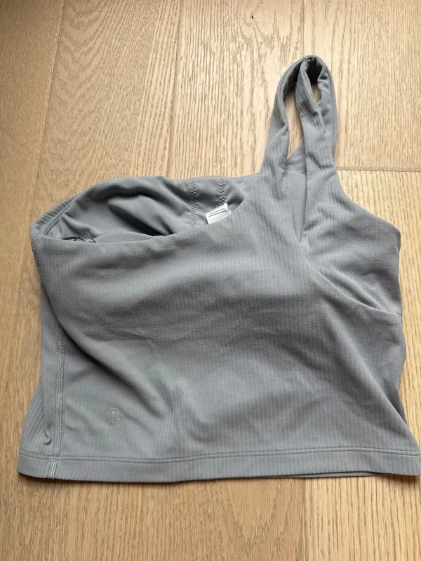 Lululemon Ribbed Nulu Asymmetrical Yoga Tank Top - Image 4