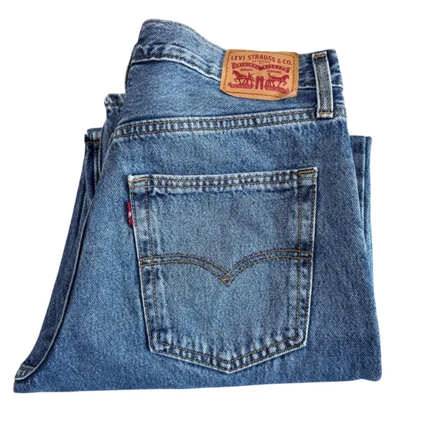 Levi's 94 Baggy Jeans Women's 29x31 Medium Wash Relaxed Fit Slouchy Wide Leg - Image 12