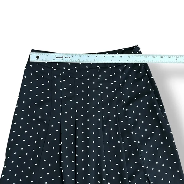 Nasty Gal Black White‎ Polka Dot Midi Skirt Size M nwot Vintage Style Flowy - Image 3