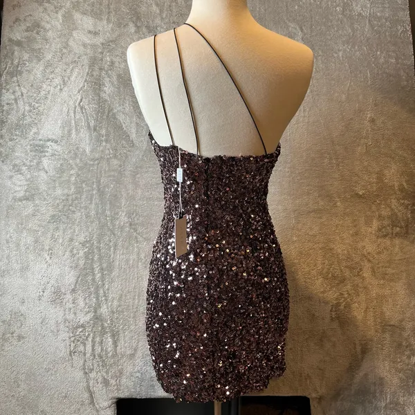 ASTR The Label Medium Rose Pink Sequin Mini Dress Strappy Party Cocktail New - Image 3