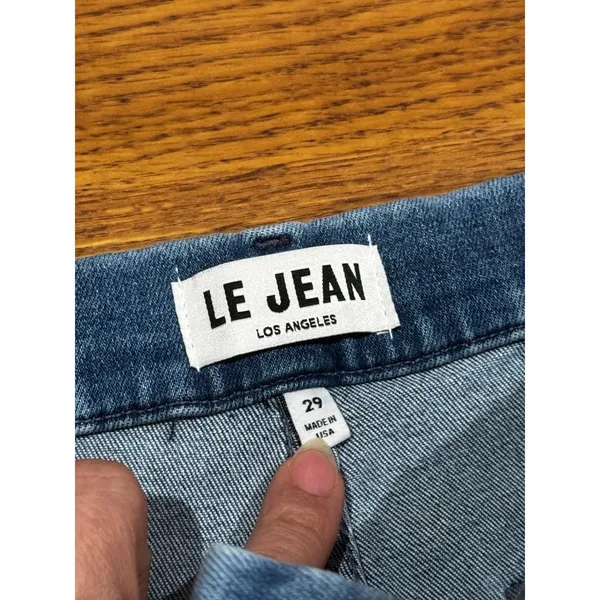 Le Jean Jude High Waist Wide Leg Trouser Jeans Denim Size 29 - Image 8