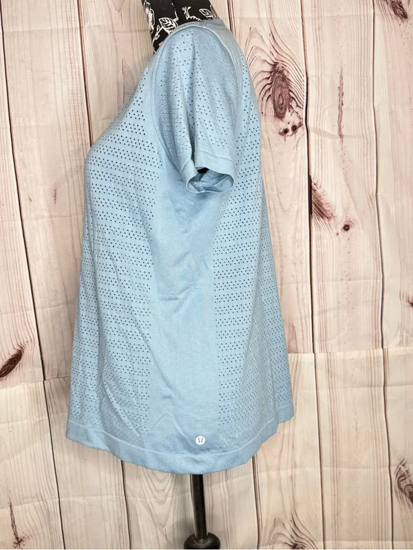 Lululemon Breeze By Short Sleeve *Squad Cascade Blue / Cascade Blue! - Image 4