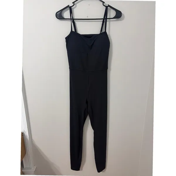 All In Motion Everyday Soft Jumpsuit Black XS Cutout Back Activewear New w/ Tags - Image 3
