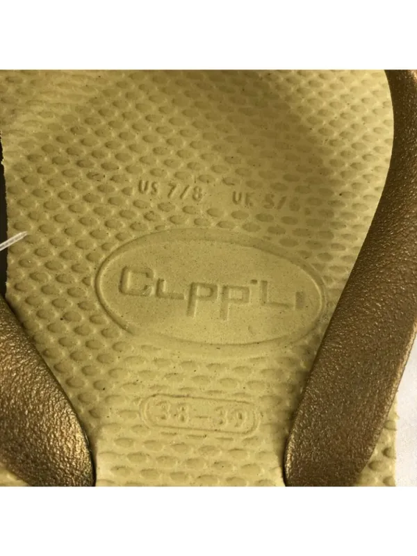 Clppli Womens Flip Flop Sandals Slides Gold Yellow Size 7/8 - Image 7