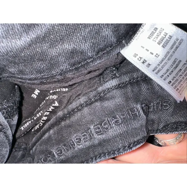 American Eagle stretchy normcore 8 destroyed hi-rise jeggings - Image 3
