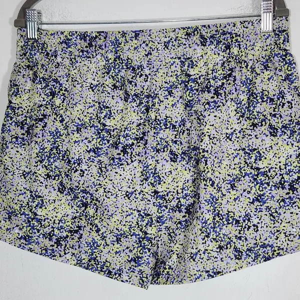Asics Multi-Color Athletic Shorts Size Large Green and Purple Activewear Shorts - Image 5