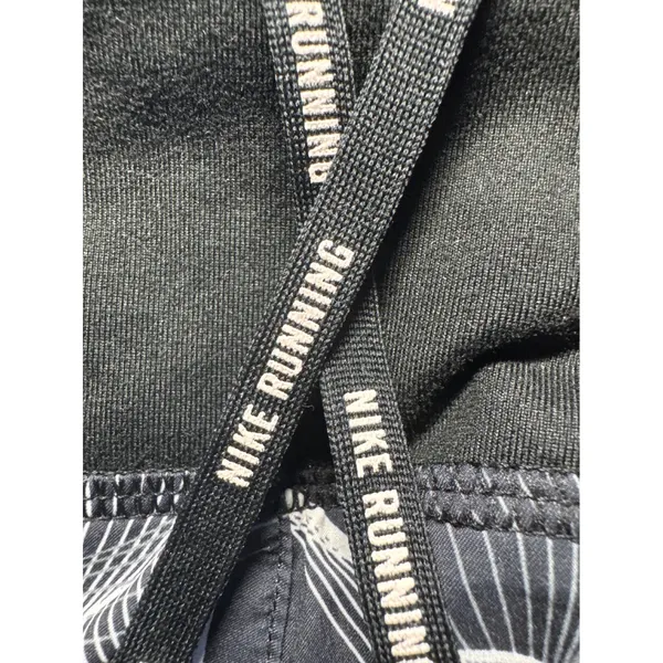 Nike Dri Fit Running Shorts Womens‎ Size Small Black White Geometric Print - Image 5