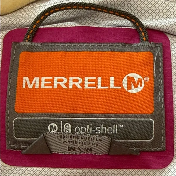 MERRELL Opti-Shell Hooded Lightweight Zip Up Jacket Fuchsia Medium Gorpcore - Image 5