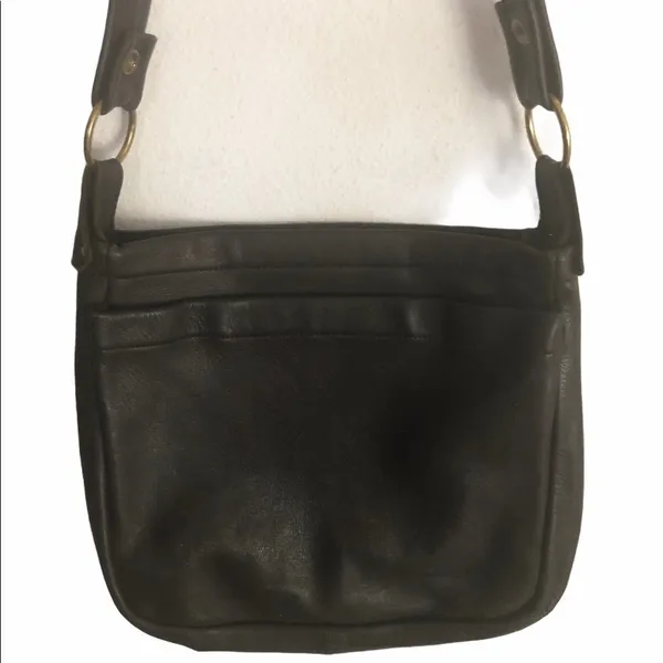 VTG Soft Genuine Deer Wear Crossbody/Shoulder Bag Brown Flap Front 10X11 Lined - Image 2