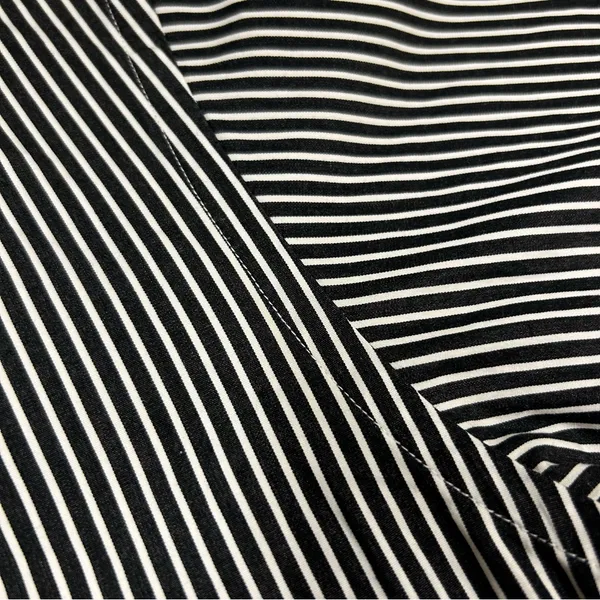 Ralph Lauren White Black Label Stripe Button Down Dress Shirt Relaxed Fit Size 8 - Image 2