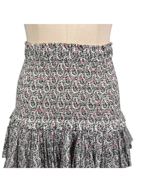 Isabel Marant Etoile Naomi Smocked Mini Skirt Size 36 US 4 - Image 6