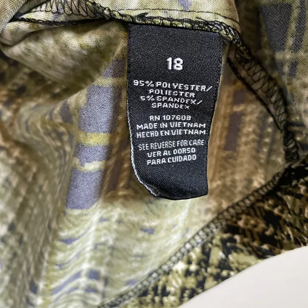Vintage Y2K Green Plaid Preppy Fairy Grunge Slinky Stretchy Tank Top 18 2000s‎ - Image 3